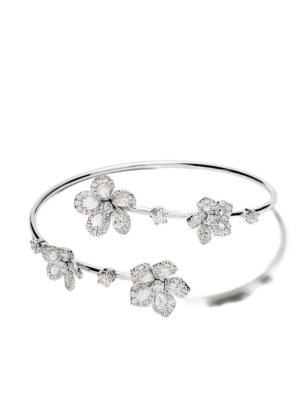 Delicate Floral Diamond Bracelet