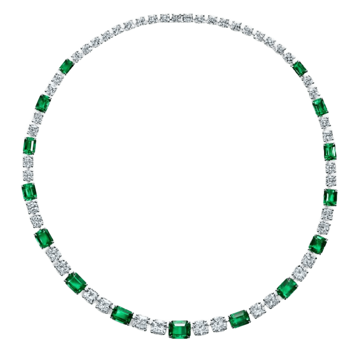 Emerald Diamond Necklace