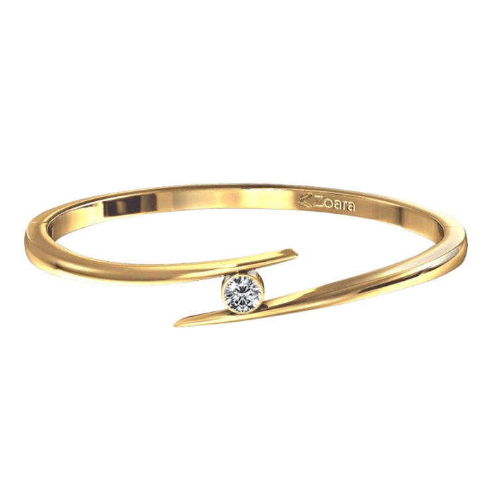 Elegant Gold Ring with Diamond